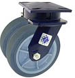 75 Series Swivel Dual Caster - 5" x 2" Performance TPR Wheels - 750 lb. Cap.