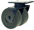 76 Series Swivel Dual Caster - 8" x 3" Nylon Wheels - 7,000 lb. Cap.