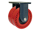95 Series Rigid Dual Caster - 8" x 3" Omega Wheels - 3,200 lb. Cap.