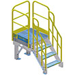 Modular Platform - 3' x 3' w/ 36" Deck Ht, 24" Clearance, 2 Steps