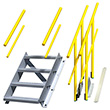 Modular Stairs - 4 Step, 32"W x 26"D, Stacking Extension