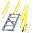 Modular Stairs - 5 Step, 32"W x 45"D, Stacking Extension