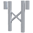 Modular Tower Support - 5 Step, 26"W x 4"D, Stacking Extension