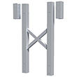 Modular Tower Support - 6 Step, 26"W x 4"D, Stacking Extension
