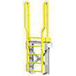 Modular Ladder - 4 Step, 33"W x 11"D, Stacking Base