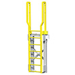 Modular Ladder - 6 Step, 33"W x 11"D, Stacking Base