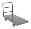 Steel Deck Platform Truck - 45"W x 45"L, 6" x 2" Poly Casters, 2,500 lb. Capacity