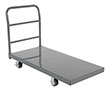 Steel Deck Platform Truck - 24"W x 48"L, 4" x 2" MOR Casters