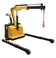 Electric Powered Floor Crane - 2,500 lb. Cap., Adjustable Length and Width Legs