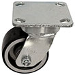 F Series Swivel Caster - 4" x 2" Urethane on Iron Wheel - 700 lb. Cap.