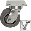 F Series Swivel Caster with Brake - 5" x 2" Performance TPR Wheel - 375 lb. Cap.