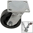 F Series Swivel Caster with Brake - 5" x 2" Phenolic Wheel - 1,000 lb. Cap.