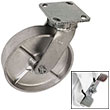 F Series Swivel Caster with Brake - 8" x 2" Cast Iron Wheel - 1,400 lb. Cap.
