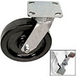 F Series Swivel Caster with Brake - 8" x 2" Phenolic Wheel - 1,400 lb. Cap.