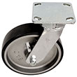 F Series Swivel Caster - 8" x 2" Urethane on Iron Wheel - 1,500 lb. Cap.