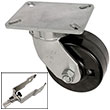 G Series Swivel Caster with Brake - 6" x 3" Phenolic Wheel - 2,000 lb. Cap.