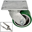 G Series Swivel Caster with Brake - 6" x 3" Urethane on Iron Wheel - 2,000 lb. Cap.