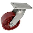 G Series Swivel Caster - 8" x 3" Ductile Steel Wheel - 6,000 lb. Cap.
