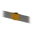 Middle Post for Floor Level Flexible Guardrail
