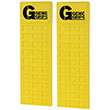 Rubber Forklift Tine Back Bumpers - 5"W x 29-1/2"L