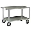 Heavy Duty Service Cart - 2 Shelves, 30"W x 60"L, 4 Swivel Casters
