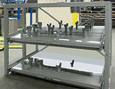 Medium-Duty Glide-Out Storage, 2 Shelf - 1,000 lb. Cap., 48" H x 24" D x 24" W, 100% Drawer Extension
