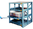 Heavy-Duty Glide-Out Storage, 3 Shelf - 2,000 lb. Cap., 72" H x 36" D x 36" W, 100% Drawer Extension