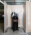 Vertical Acoustic Screen w/ Casters - 4 Sides, 60"W x 60"L x 96"H