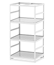 Horticultural Shelving with Corner Drain - 3 levels, 48"W x 36"D x 96"H