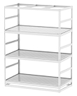 Horticultural Shelving with Corner Drain - 3 levels, 72"W x 36"D x 96"H