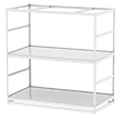 Horticultural Shelving with Corner Drain - 2 levels, 96"W x 48"D x 96"H