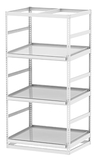 Horticultural Shelving with Trough Shelf - 3 levels, 48"W x 36"D x 96"H