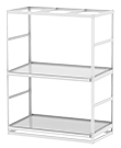 Horticultural Shelving with Trough Shelf - 2 levels, 72"W x 36"D x 96"H