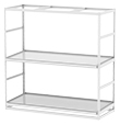 Horticultural Shelving with Trough Shelf - 2 levels, 96"W x 36"D x 96"H