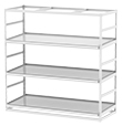 Horticultural Shelving with Trough Shelf - 3 levels, 96"W x 36"D x 96"H