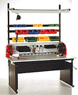 Heavy Duty Modular Maintenance Workbench, 68w x 33d x 29 to 36h