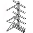 Cantilever Rack Double Sided Adder - 12'H x 4'W - (10) 48" Arms 2,000 lb. Cap. ea.