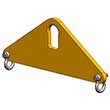 Short Span Lifting Beam - 1 Ton Cap., 1' Spread