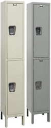 Hallowell Quiet Locker - Double Tier, 1-Wide, 12"w x 12"d x 78"h