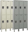 Hallowell Quiet Locker - Double Tier, 3-Wide, 12"w x 12"d x 78"h