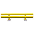 Pipe Guard Rail - Heavy Double High- 27"H x 10' L