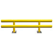 Pipe Guard Rail - Heavy Double High- 36"H x 10' L