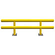 Pipe Guard Rail - Heavy Double High- 42"H x 10' L
