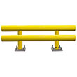 Pipe Guard Rail - Heavy Double High- 27"H x 4' L