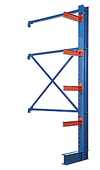 I-Beam Cantilever Rack - 192"H x 72"W, Single Sided Adder, 4 Arms