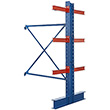 I-Beam Cantilever Rack - 144"H x 72"W, Double Sided Adder, 6 Arms