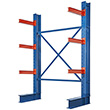 I-Beam Cantilever Rack - 144"H x 72"W, Single Sided Starter, 6 Arms