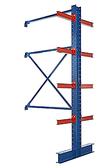 I-Beam Cantilever Rack - 192"H x 72"W, Double Sided Adder, 8 Arms