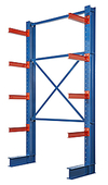 I-Beam Cantilever Rack - 192"H x 72"W, Single Sided Starter, 8 Arms