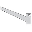 Medium Duty Cantilever Arm - Inclined, 30", No Lip, 500 Lbs. Capacity